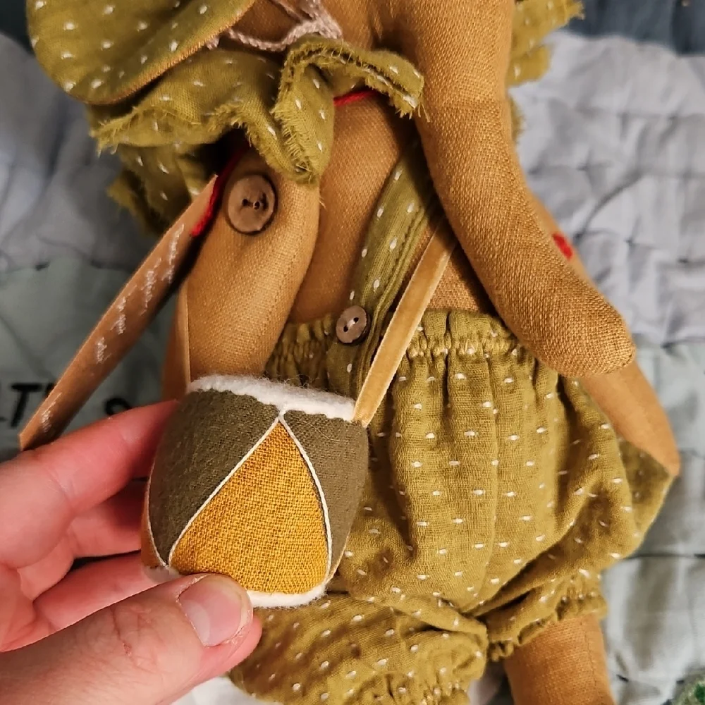 Botanica Handmade Linen Adorable Circus Elephant Stuffed Animal Toy - Picture 4 of 7